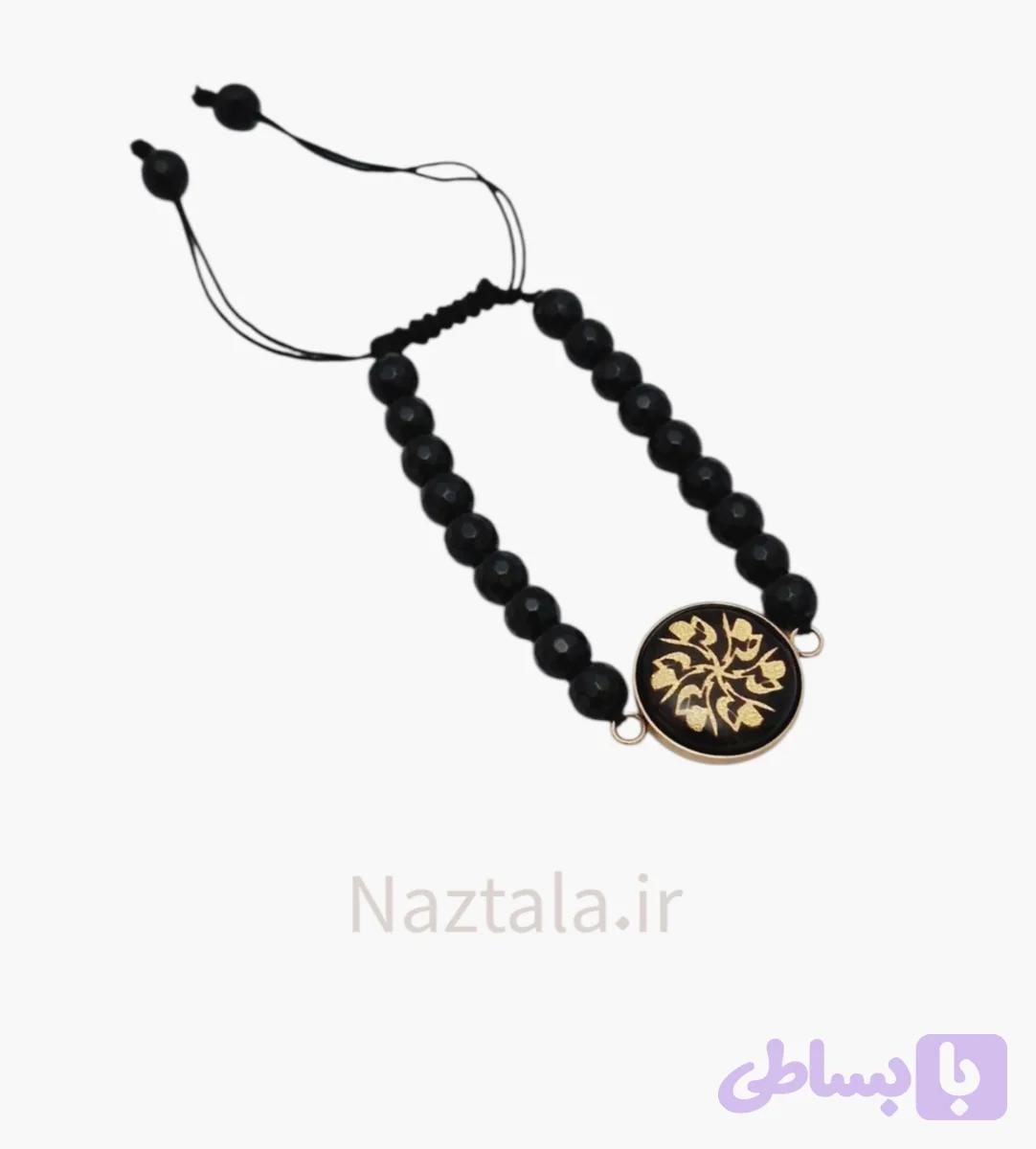 دستبند ورق طلا طرح خدا — تصویر 1