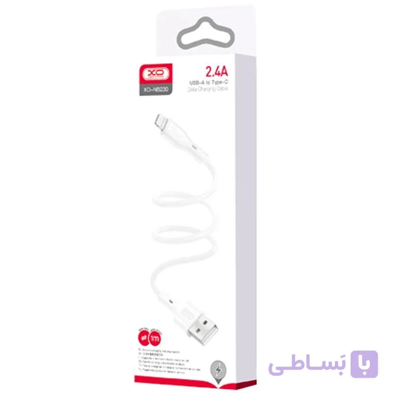 کابل لایتنینگ فست شارژ 2.4 آمپر ایکس او XO-NB230 طول 1 متر — تصویر 1