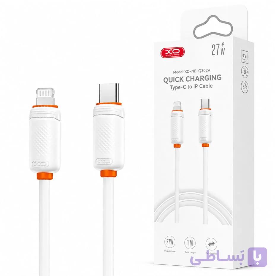 کابل شارژ تایپ سی به لایتنینگ ایکس او مدل XO NB-Q302A مشکی طول 1 متر — تصویر 1
