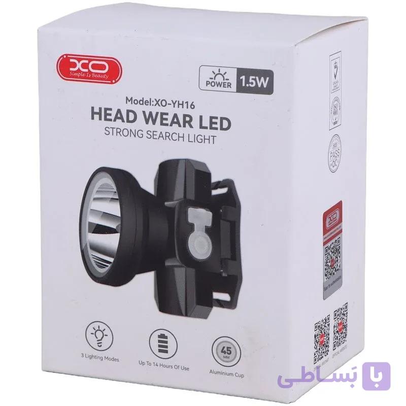 چراغ قوه پیشانی هدلایت شارژی ایکس او مدل XO-YH16 — تصویر 1