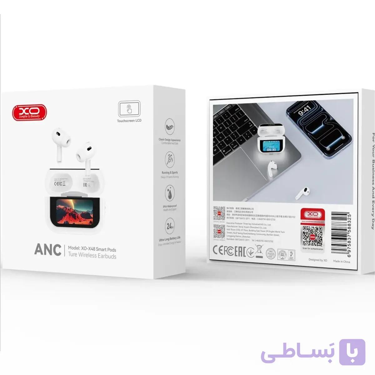 هندزفری بلوتوثی ایکس او XO مدل X48 با حذف نویز ANC — تصویر 1