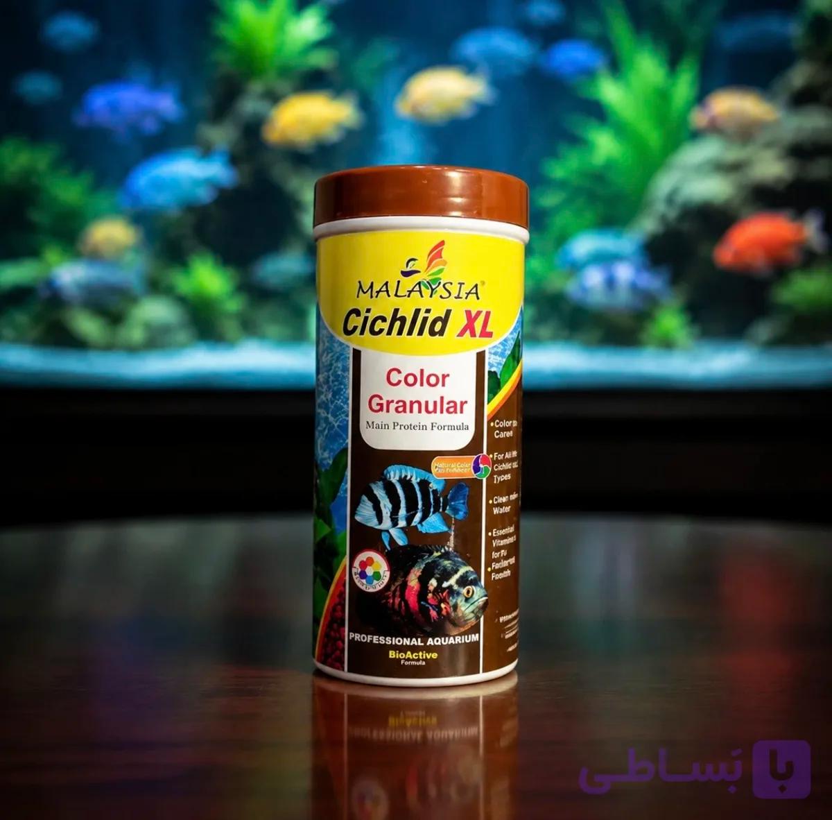 غذای ماهی اکواریوم سیچلاید مالزی گرانولی XL