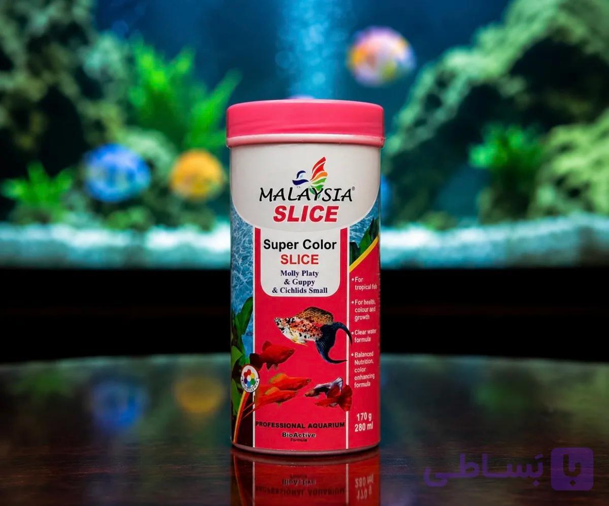 غذای ماهی مالزی مدل Super Color Slice