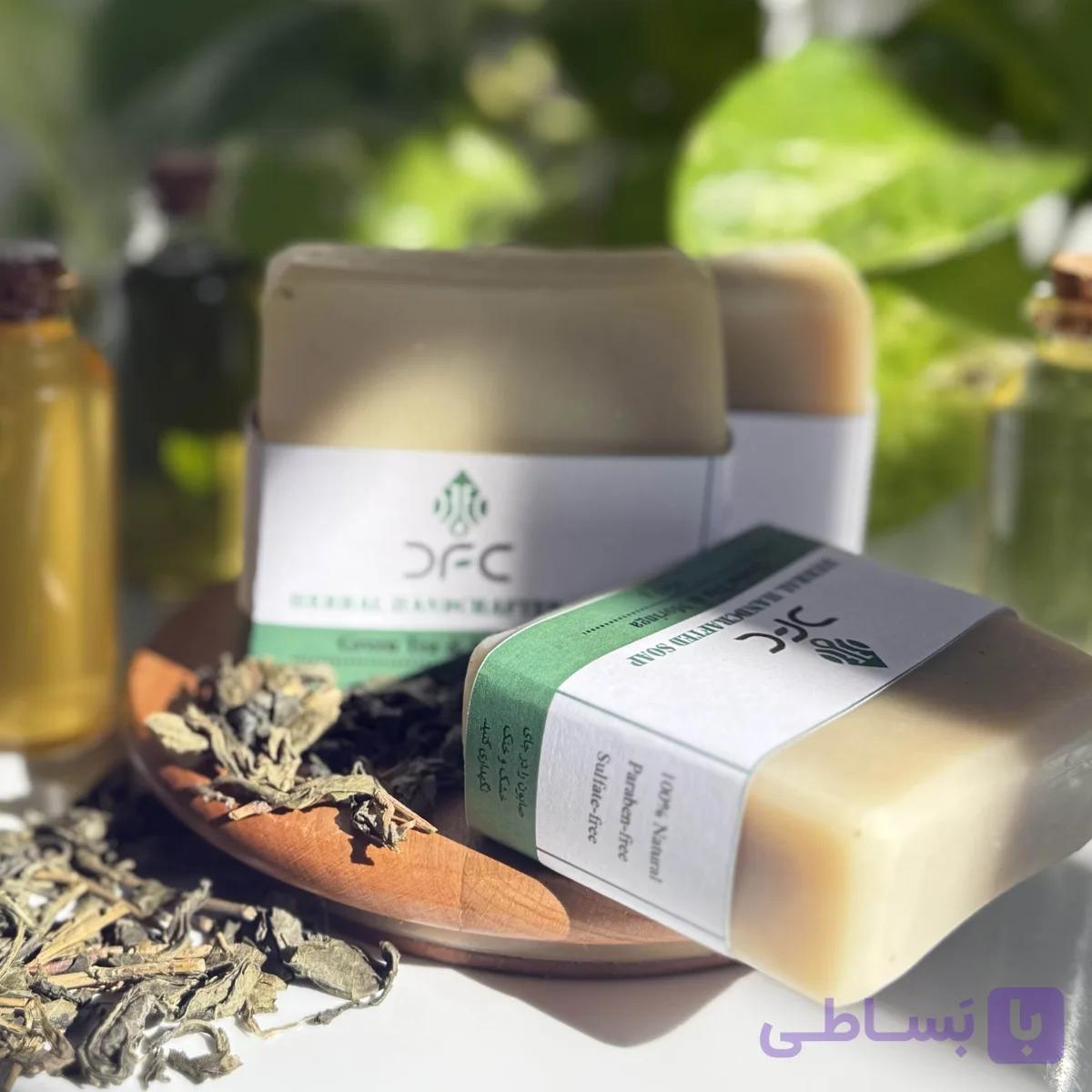 صابون گیاهی چای سبز و مورینگا — تصویر 1