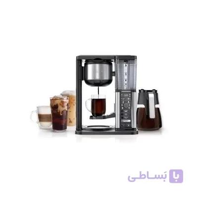 قهوه‌ساز نینجا مدل Ninja CM401 | دستگاه قهوه‌ساز چندکاره با فوم‌ساز شیر و تنظیم غلظت قهوهNinja CM401 Coffee & Tea Maker