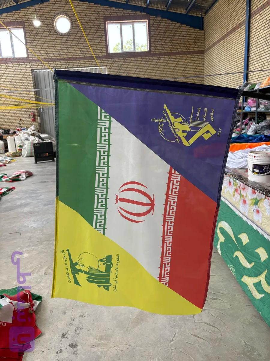 پرچم مقاومت طرح دار ۷۰*۱۰۰