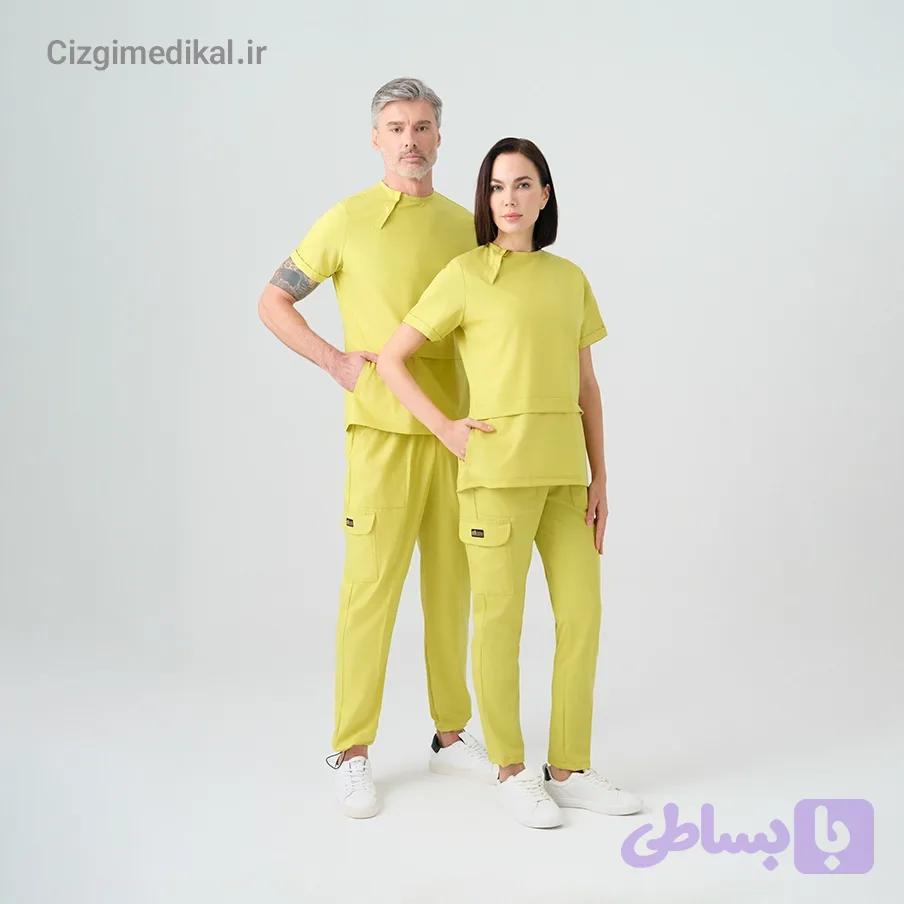 اسکراب چیزگی مدیکال اصل ترک مدل Zero Best رنگ سبز نئونی — تصویر 1