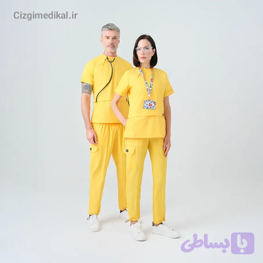اسکراب چیزگی مدیکال اصل ترک مدل Zero Best رنگ زرد — تصویر 1