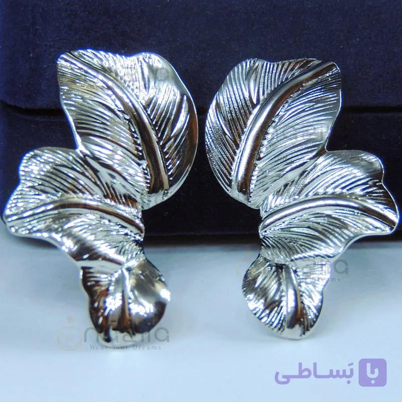 گوشواره فیلورا نقره ای — تصویر 1