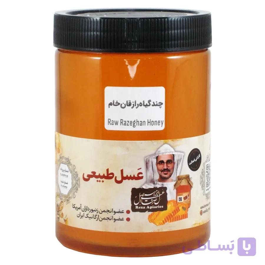 عسل چندگیاه رازقان خام 950 گرم