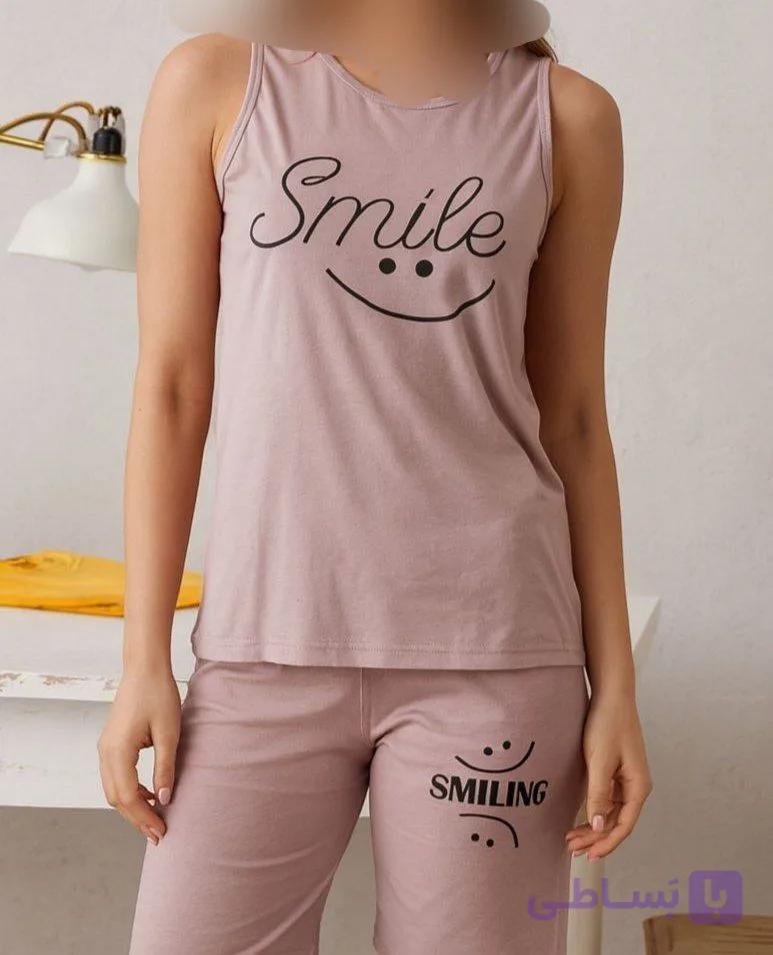 ست تاپ شلوارک مدل لبخندsmile