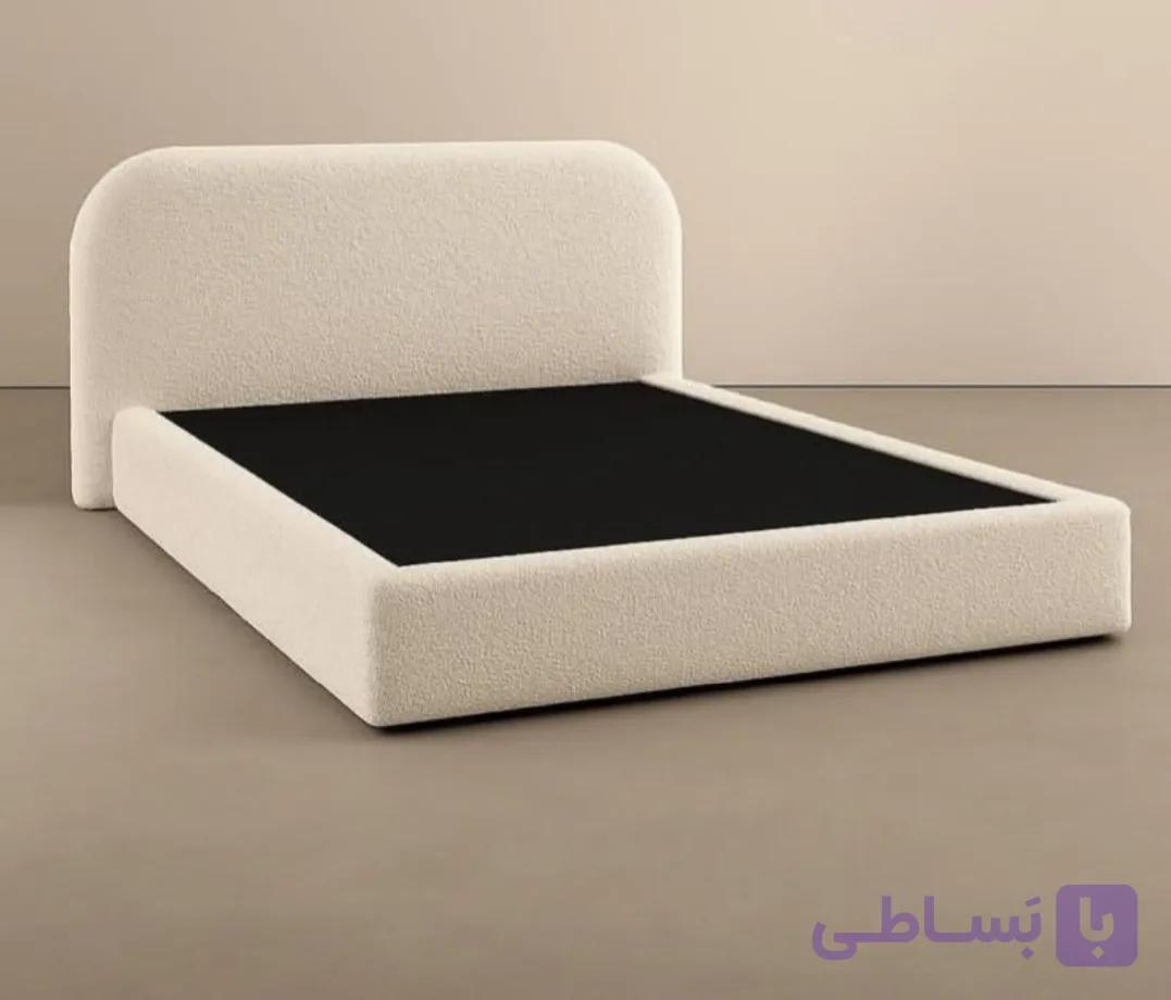 تخت خواب دونفره تدی مدل صدفی گوشه گرد