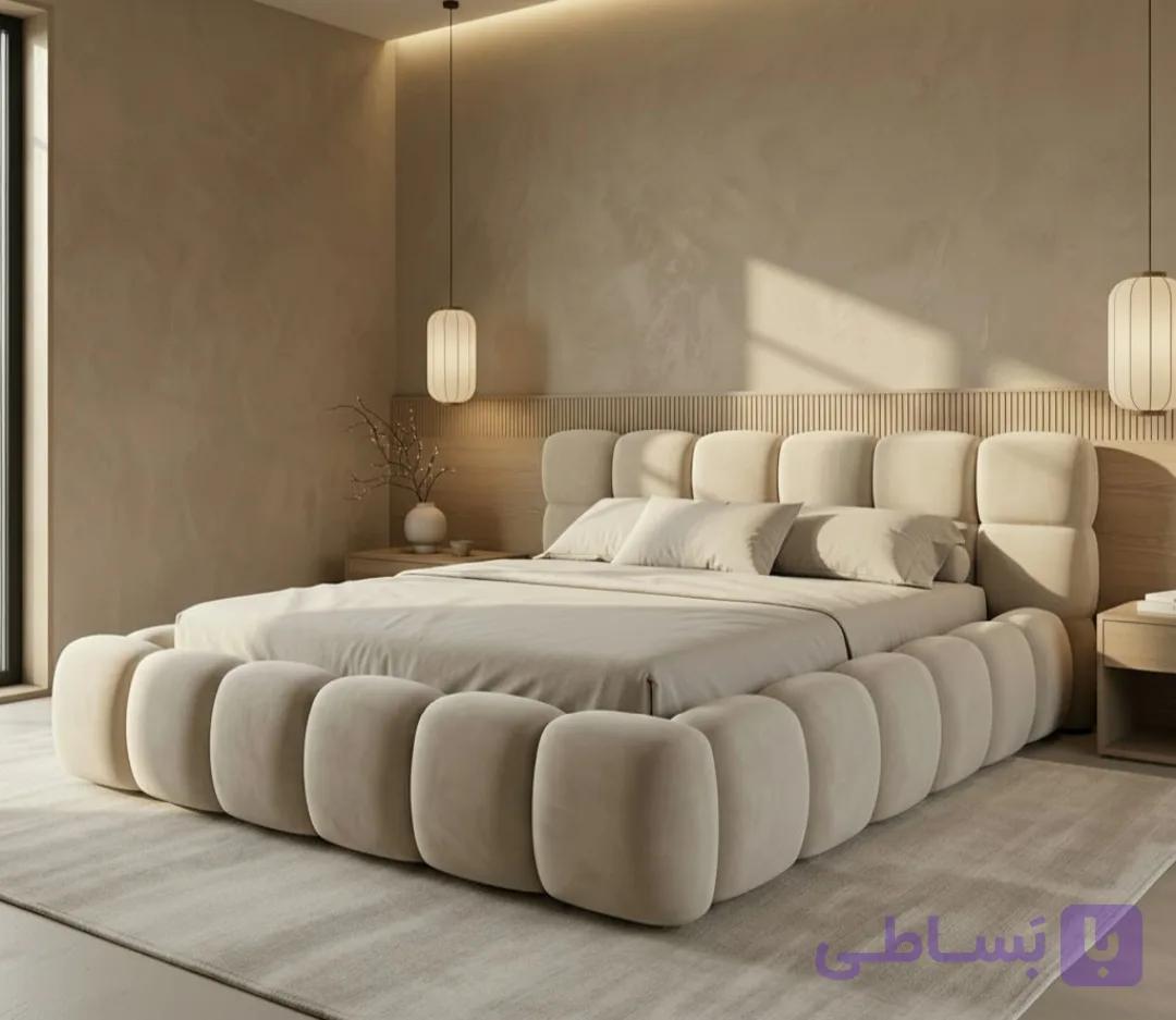 تخت خواب دونفره تدی مدل سلین