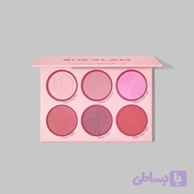 پالت رژ گونه شیگلم مدل BLUSHING BOUQUET