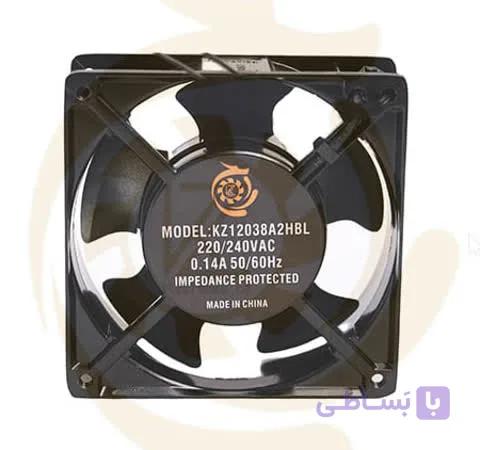 فن تهویه صنعتی DC بلبرینگی 12 ولت 12×12×3.8 سانتی‌متر KZ12038B