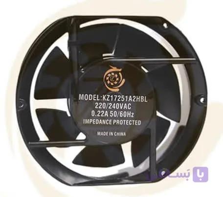 فن تهویه صنعتی AC بلبرینگی 220 ولت 15×15×1.7 سانتی‌متر KZ17251A2HBL