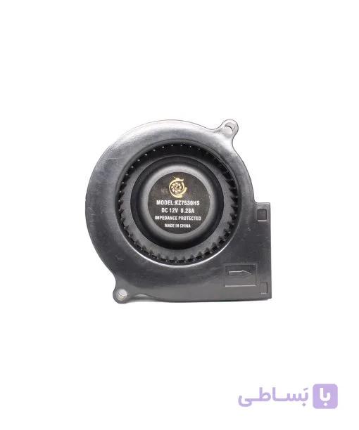 فن تهویه صنعتی DC بلبرینگی 12 ولت 7×7×5.3 سانتی‌متر KZ7530B