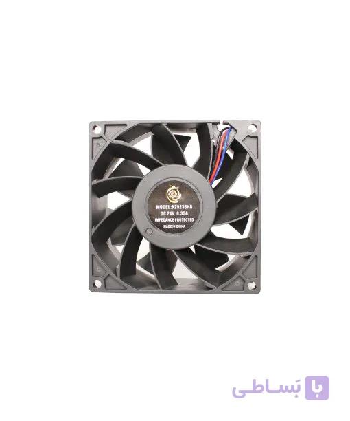 فن تهویه صنعتی DC بلبرینگی 24 ولت 9×9×3.8 سانتی‌متر KZ9238B