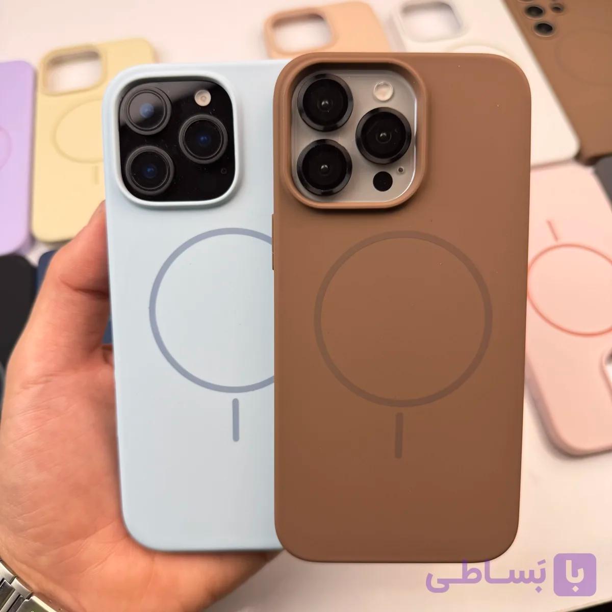 قاب سیلیکونی مگسیف دار آیفون — تصویر 1