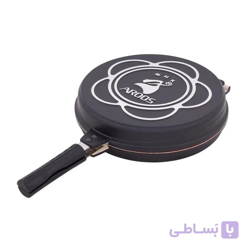 تابه دو طرفه رژیمی گرد سایز 30 عروس تفلون — تصویر 1