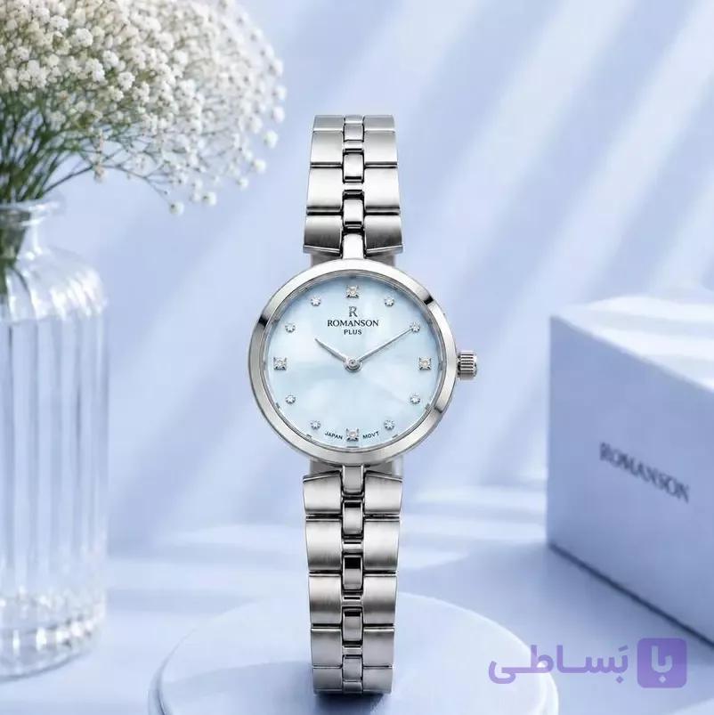 ساعت مچی زنانه رمانسون Romanson مدل Plus بند فلز |مسترکوالیتی