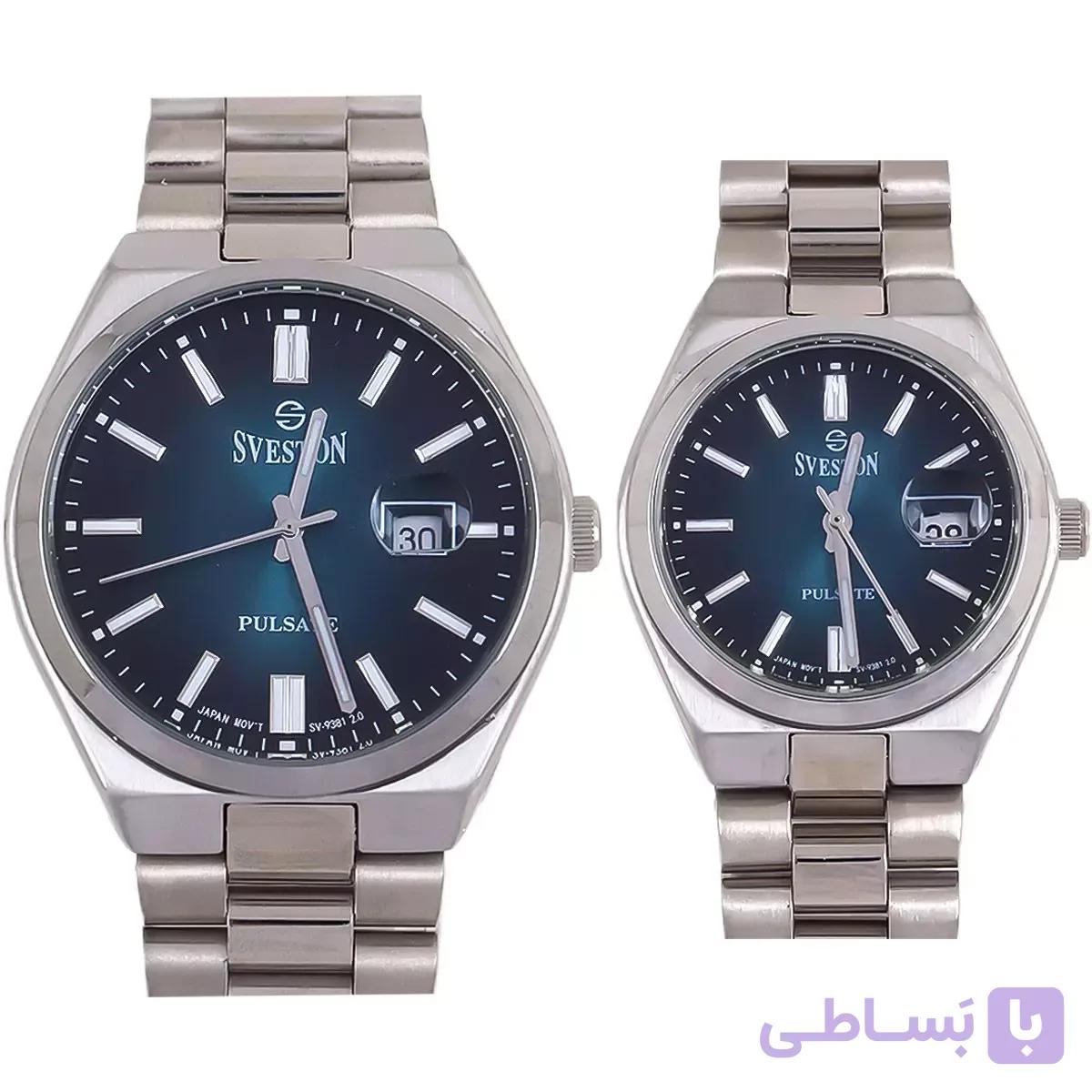 ساعت مچی ست زنانه و مردانه سویستون SVESTON مدل SV-9381 اورجینال — تصویر 1