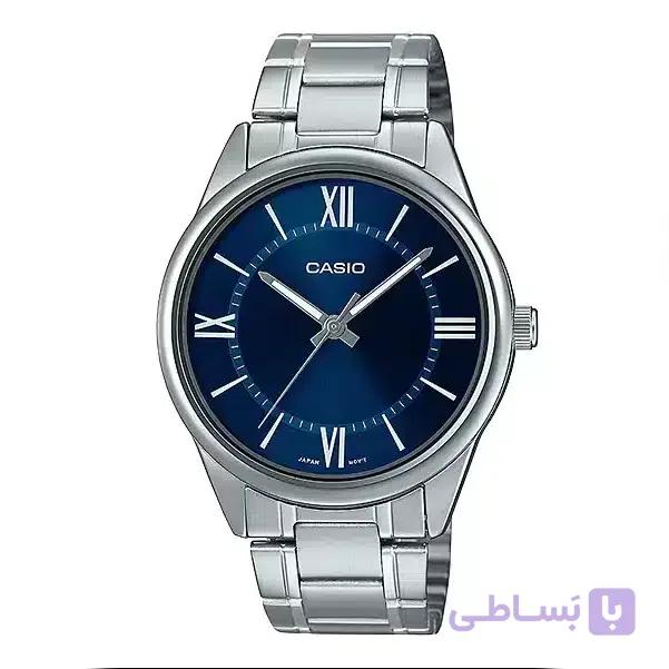 ساعت کاسیو مردانه MTP-V005D-2B5 | کلاسیک و استیل | اورجینال