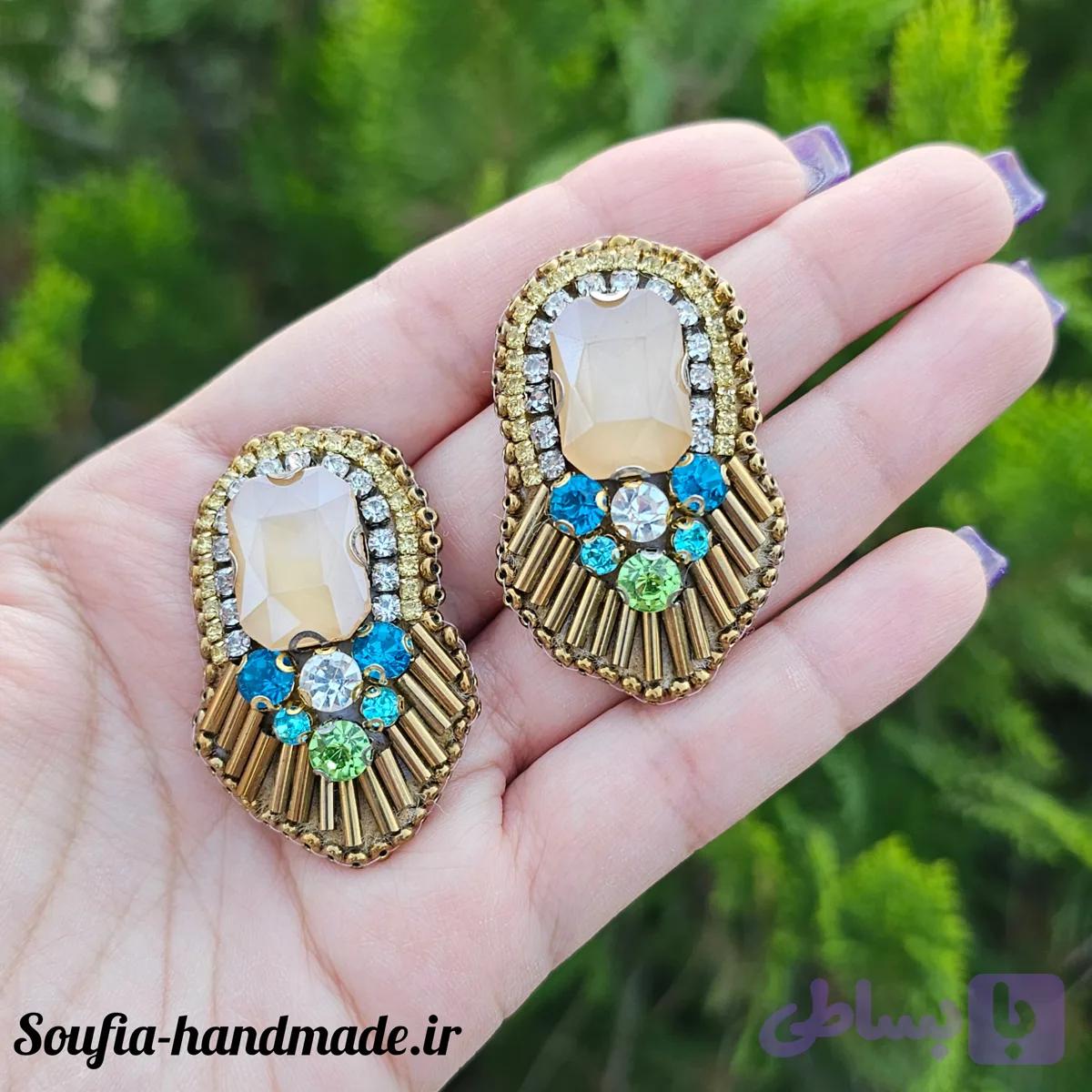 گوشواره جواهردوزی ۰۷