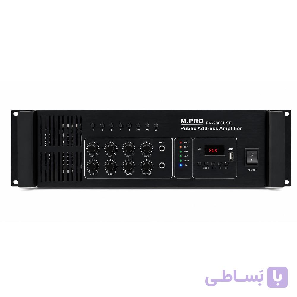 پاور آمپلی فایر ام پرو مدل M.PRO PV2000USB — تصویر 1