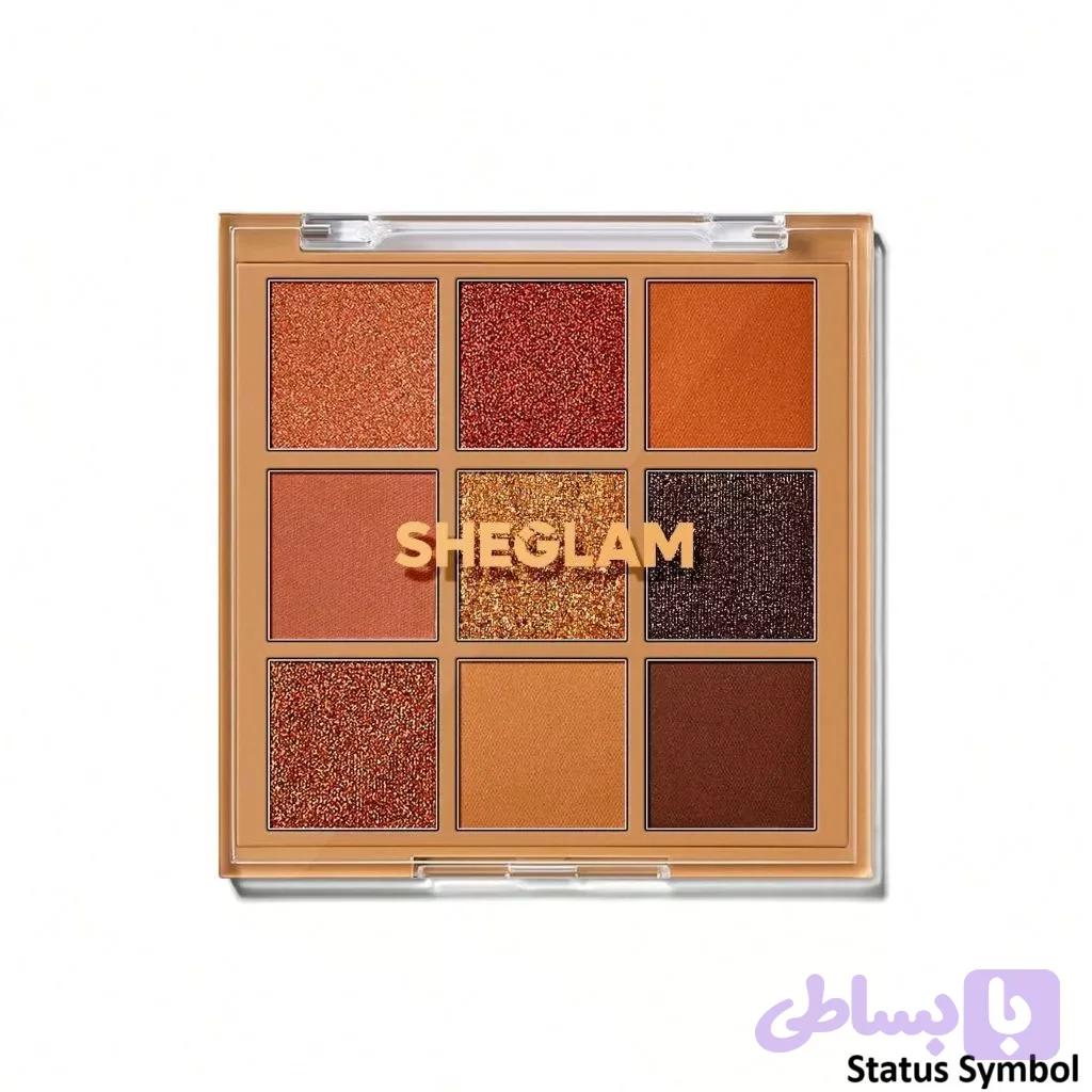 پالت سایه 9 رنگ شیگلم استاتوس سیمبل | SHEGLAM Status Symbol Eyeshadow Palette — تصویر 1