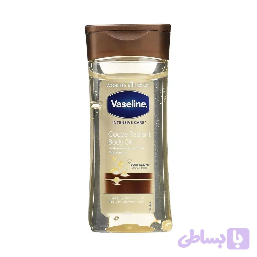 روغن بدن وازلین مدل Cocoa Radiant Body Oil حجم 200 میلی ‌لیتر — تصویر 1