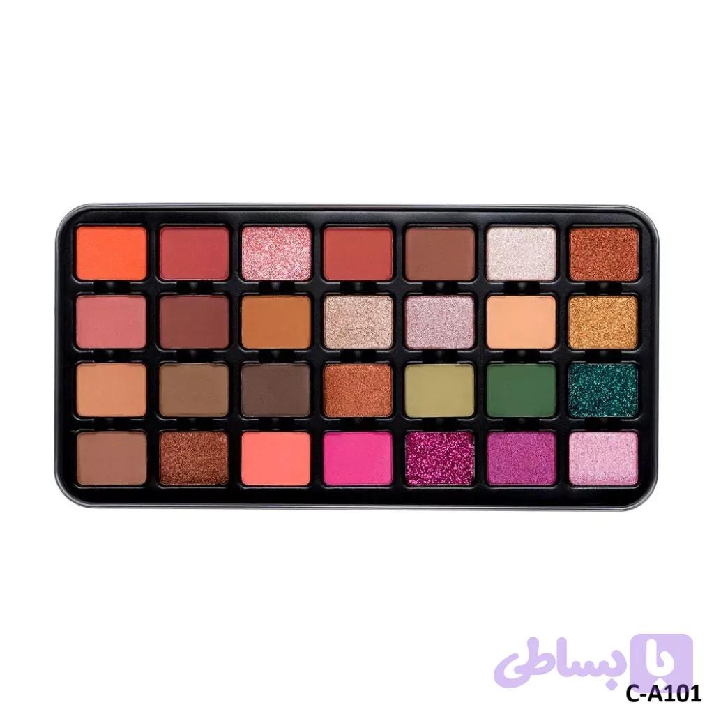 پالت سایه چشم حرفه‌ای 28 رنگ کارکتر C-A101 — تصویر 1