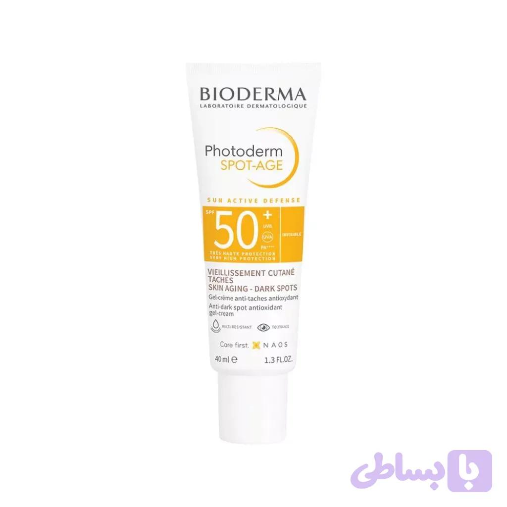ضد آفتاب ضد لک و ضد پیری فوتودرم اسپات ایج SPF50+ بایودرما — تصویر 1