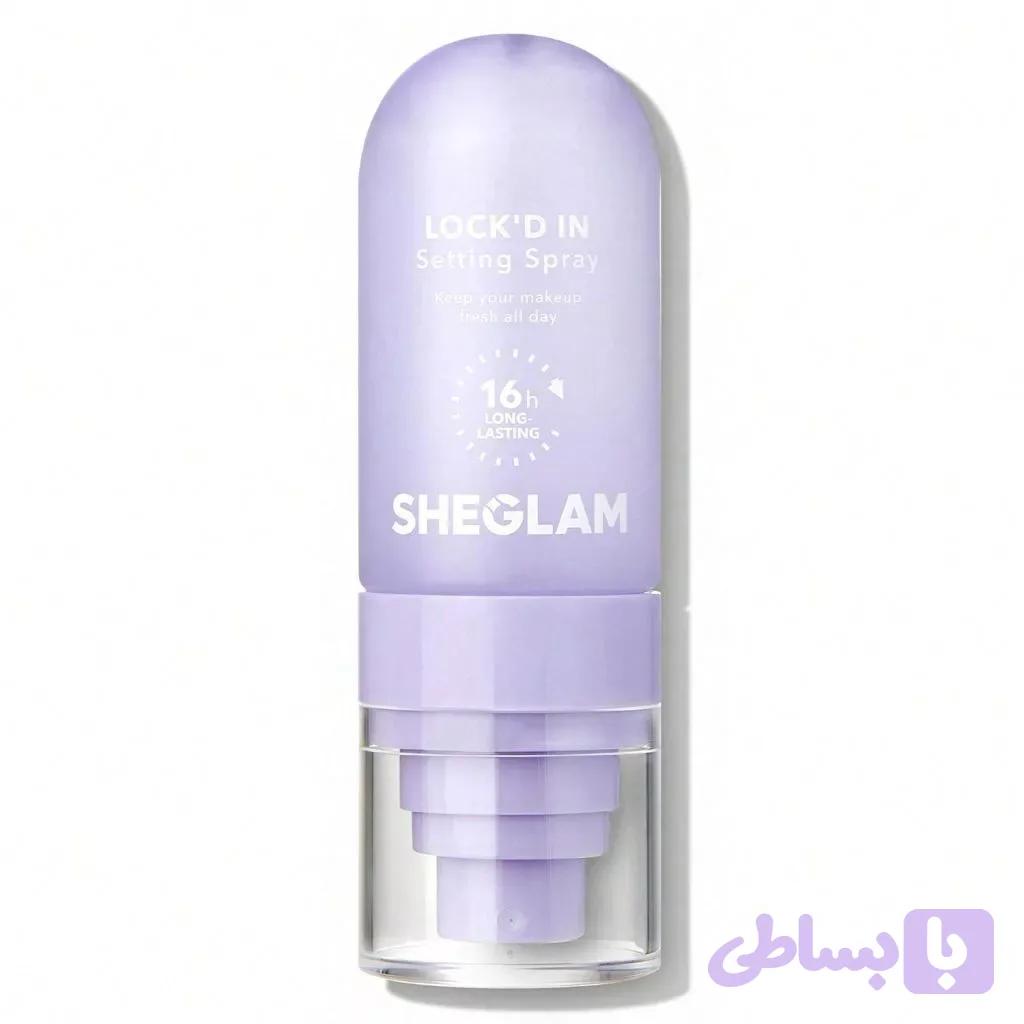 اسپری فیکس ۱۶ ساعته شیگلم مدل لاکد این | SHEGLAM Lock’d In Setting Spray – 16H Long Lasting — تصویر 1