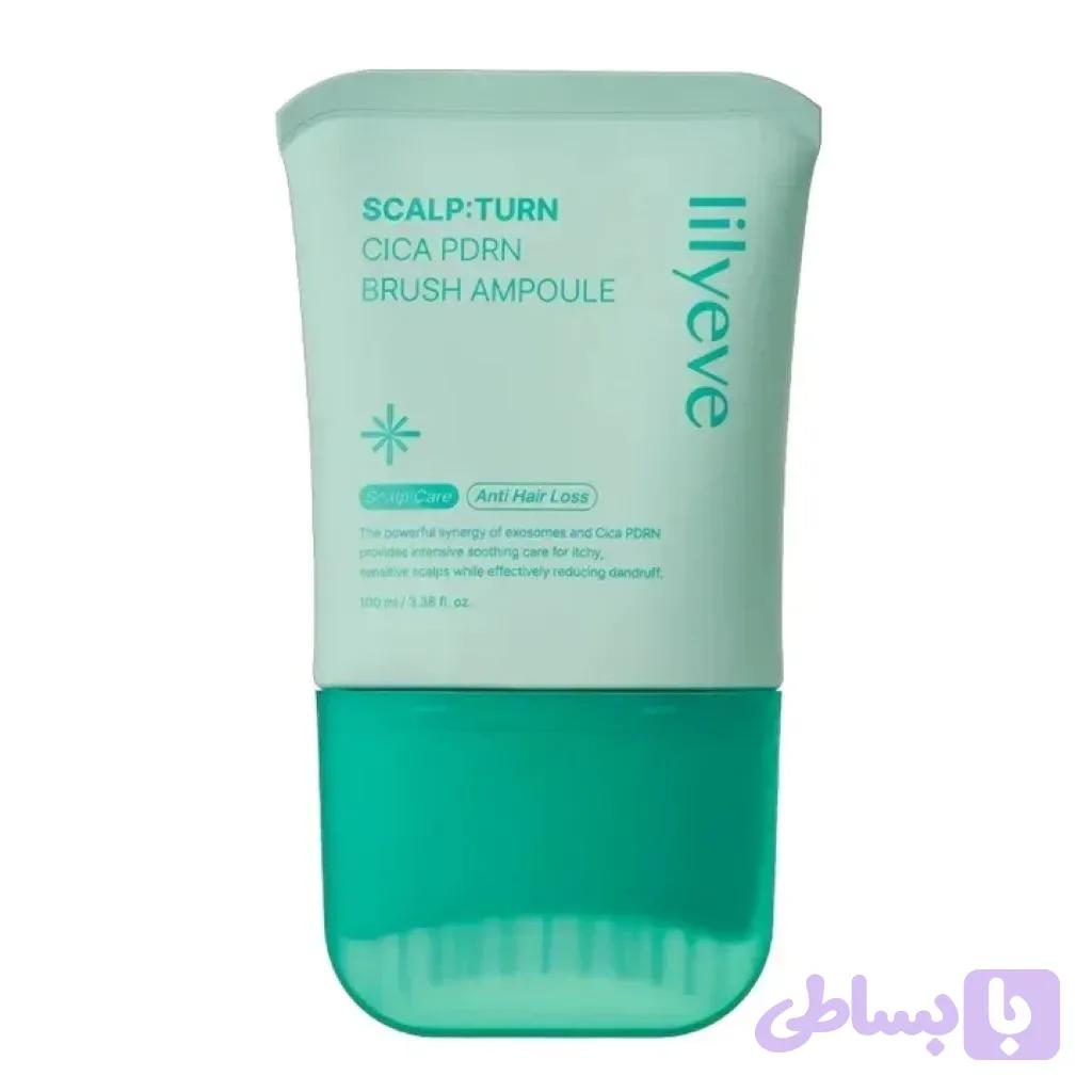 آمپول تقویت و مراقبت پوست سر لیلی‌ ایو Scalp:Turn Cica PDRN Brush Ampoule — تصویر 1