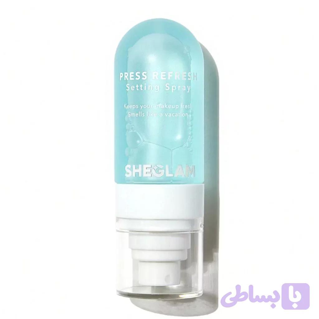 اسپری فیکس آبرسان شیگلم مدل پرس ریفرش | SHEGLAM Press Refresh Moisturizing Setting Spray — تصویر 1