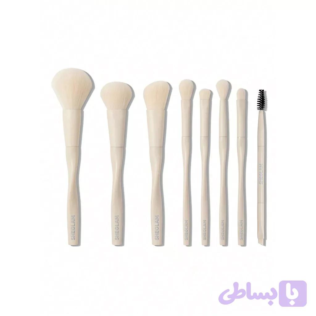 ست براش آرایشی ۸ تکه شیگلم | SHEGLAM Pro Core Brush Set 8 Pieces — تصویر 1