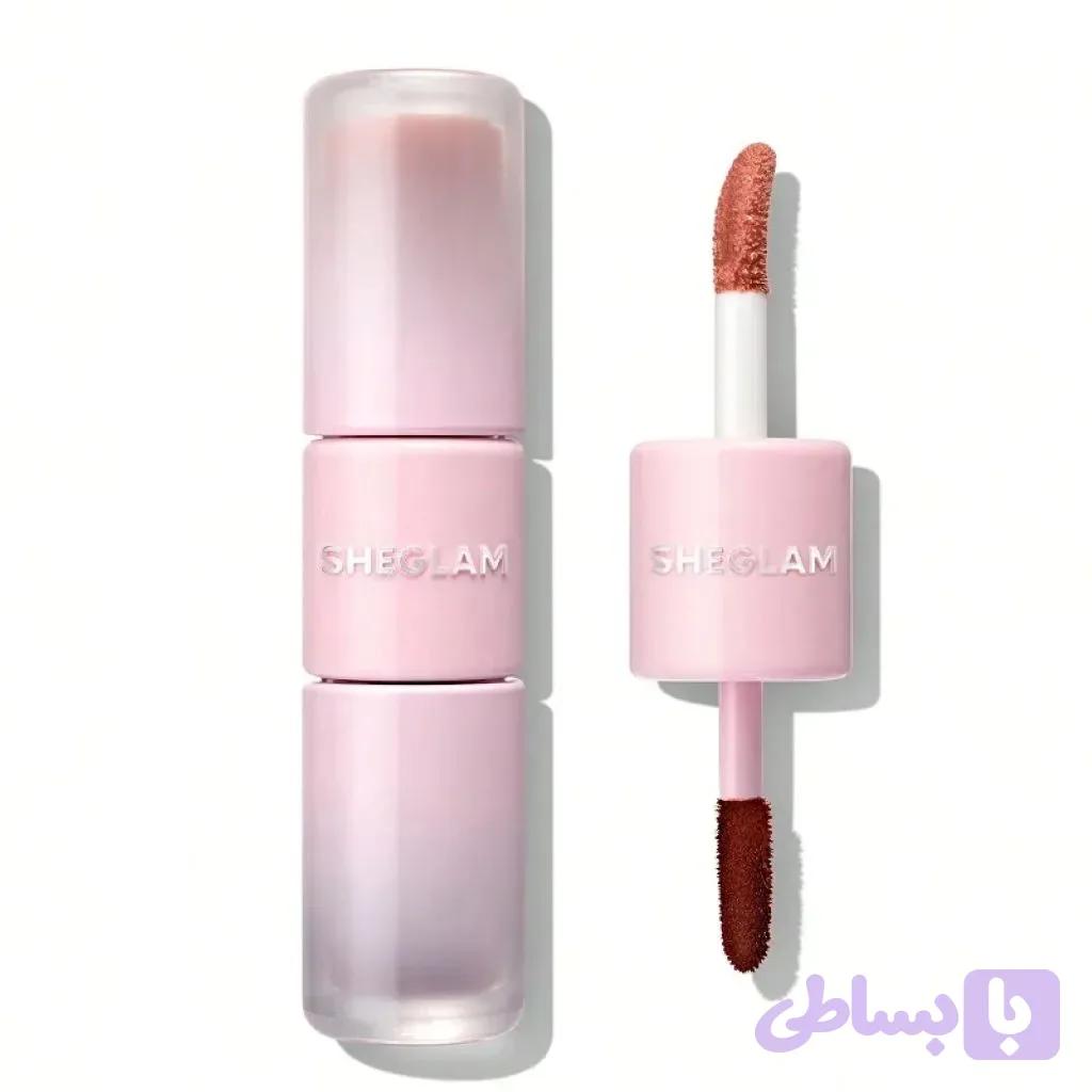 پیل آف دو سر شیگلم | SHEGLAM Line to Shine Peel-Off Lip Stain & Gloss Duo — تصویر 1