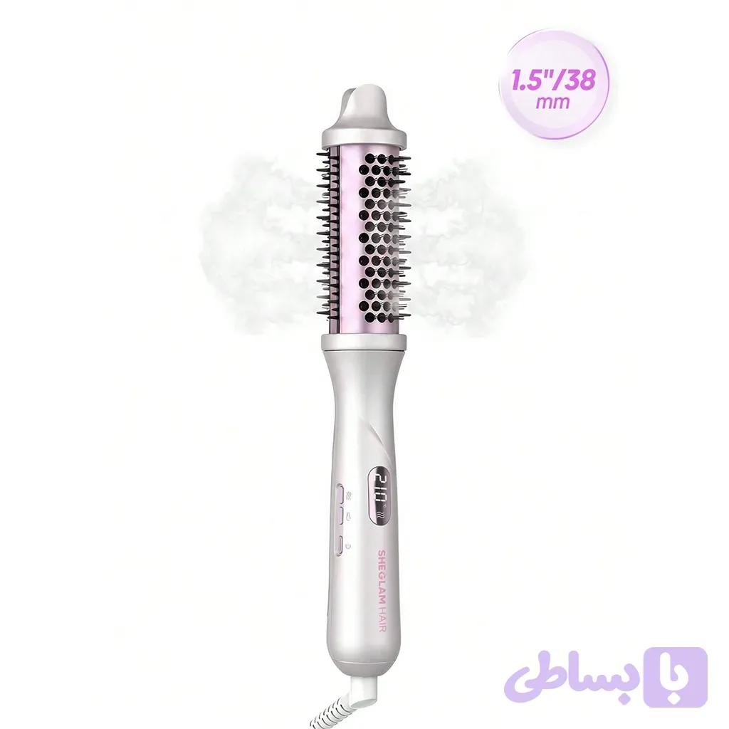 برس گرد بخاردار هیدراشات شیگلم سایز 38 میلی متر | SHEGLAM Hydra Shot Steam Blowout Brush Pro 1.5″/38mm EU Plug — تصویر 1