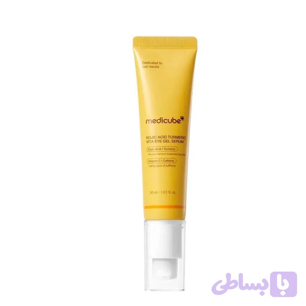سرم ژل دور چشم کوجیک اسید و زردچوبه مدیکوب | Medicube Kojic Acid Turmeric Vita Eye Gel Serum — تصویر 1