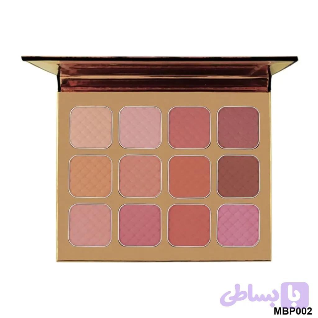 پالت رژگونه ۱۲ رنگ MBP002 کارکتر | Character Majestic Blush Palette 12 Shades MBP002 — تصویر 1