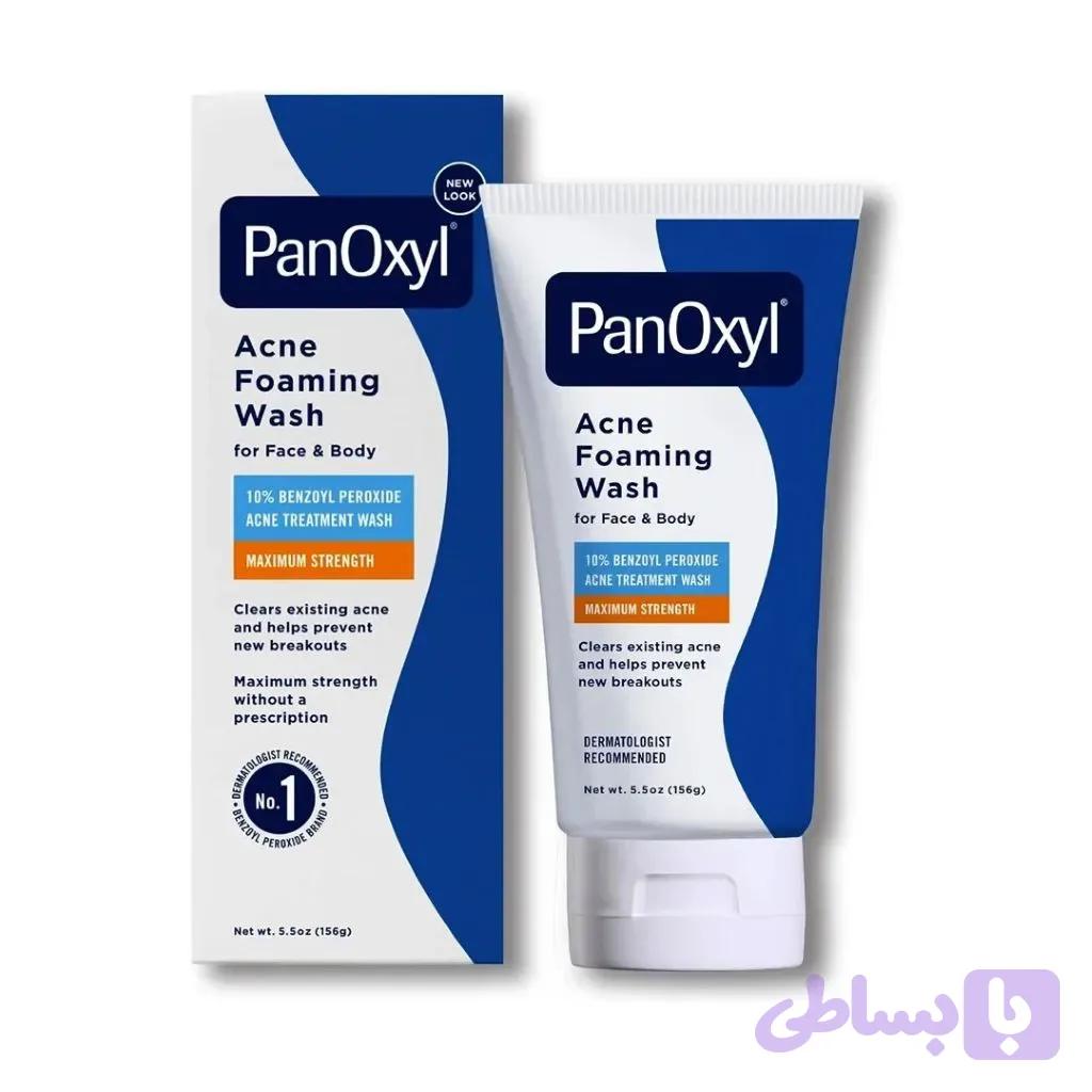 فوم شوینده صورت و بدن ضد آکنه پانوکسیل ۱۰٪ | PanOxyl Acne Foaming Wash 10% Benzoyl Peroxide — تصویر 1