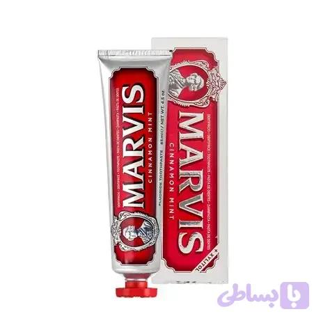 خمیردندان مارویس مدل Cinnamon Mint — تصویر 1
