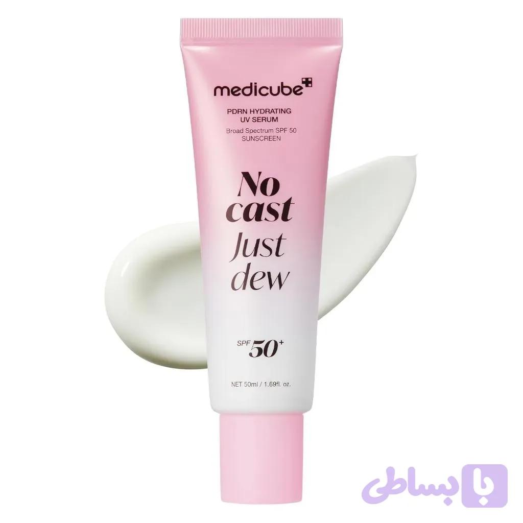 سرم ضد آفتاب سبک PDRN آبرسان SPF 50 مدی کیوب | Medicube PDRN Hydrating UV Sun Serum SPF 50+ No Cast Just Dew — تصویر 1