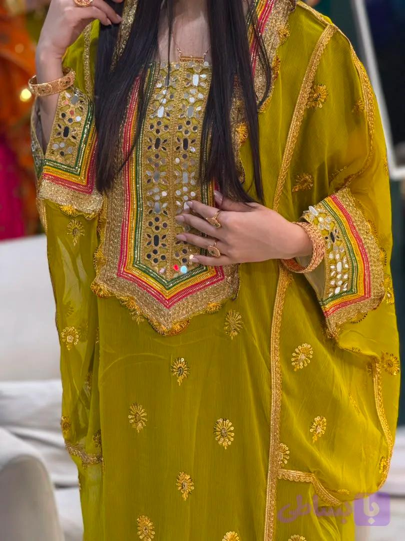 پیراهن سنتی زنانه مدل جاسکی بلند کد2907 — تصویر 1