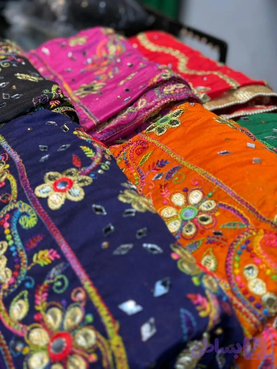 شال هندی آینه کاری — تصویر 1