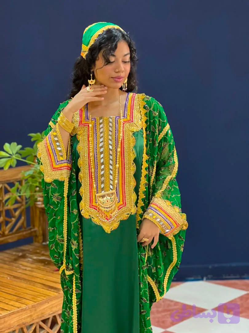 پیراهن سنتی زنانه مدل جاسکی بلند کد 2904 — تصویر 1