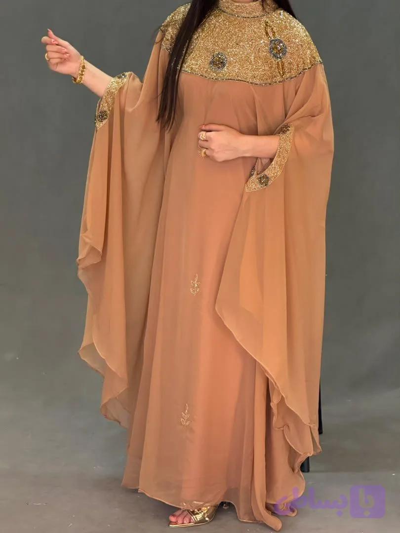 پیراهن زنانه مجلسی دست دوز مدل نور هانی گالری 02 — تصویر 1