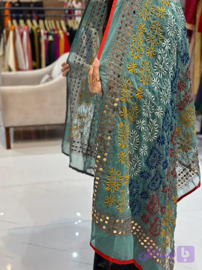 شال هندی سوزن دوزی 005 — تصویر 1