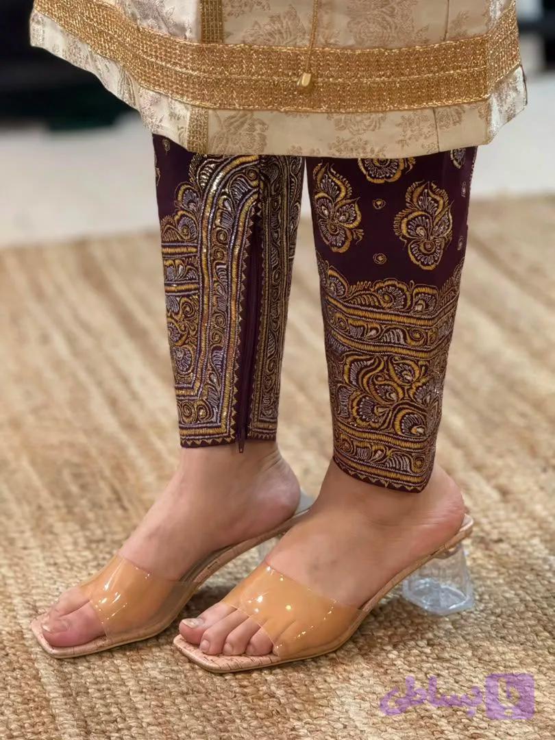 شلوار بندری چرخی مدل خوس دوزی کد 85749 — تصویر 1